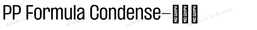 PP Formula Condense字体转换